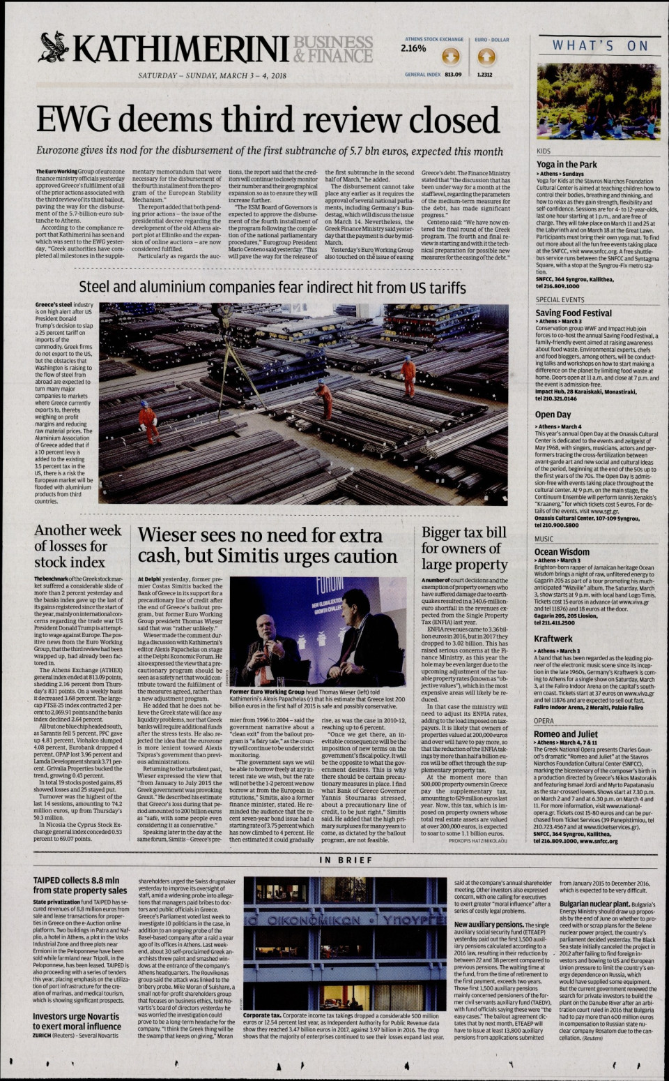 Οπισθόφυλλο Εφημερίδας - INTERNATIONAL NEW YORK TIMES_KATHIMERINI - 2018-03-03