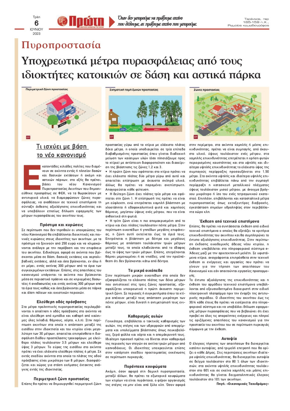 Οπισθόφυλλο Εφημερίδας - ΠΡΩΤΗ ΗΛΕΙΑΣ - 2023-06-06